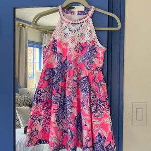 “Lilly Pulitzer Kinley Dress” kids, pink and purple floral